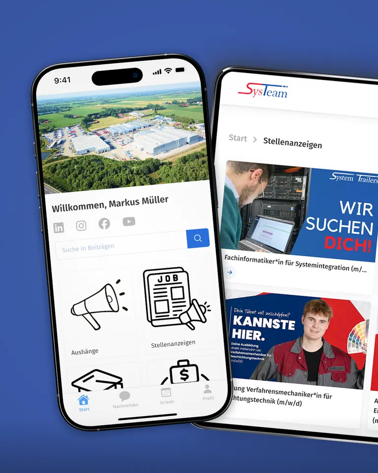 SysTeam App — Digitale Mitarbeiterkommunikation